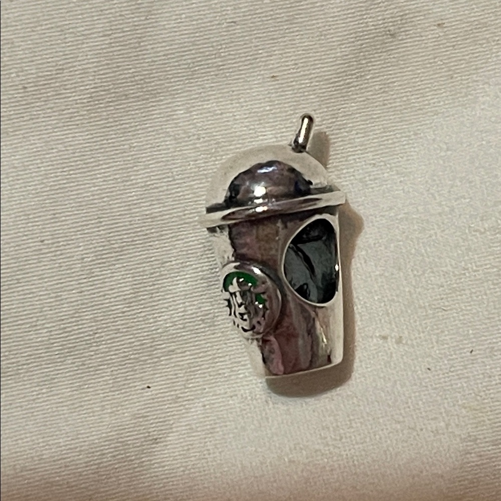Pandora Sterling Silver 925 Coffee Cup Charm with Star Hunter Engraved on Side - Picture 6 of 10